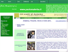 Tablet Screenshot of paolomalerba.it